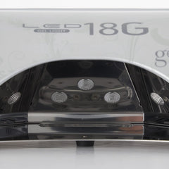 Gelish magnetic tray removed to show easy sanitization and pedicure readiness benefit