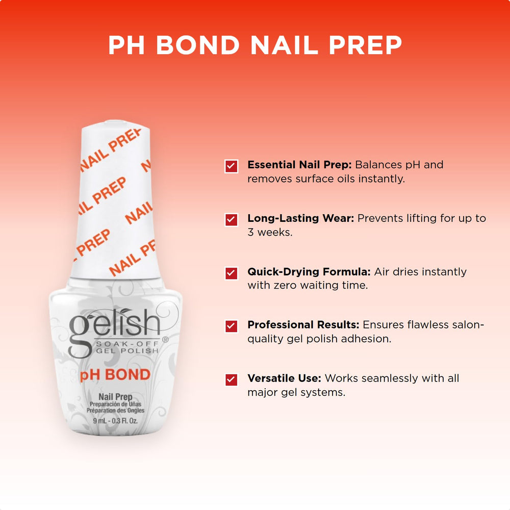 Gelish MINI pH Bond close-up of brush applicator for precise, controlled prep