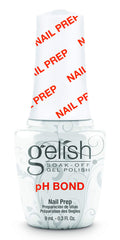 Gelish MINI pH Bond front label showing product name and compact size benefit