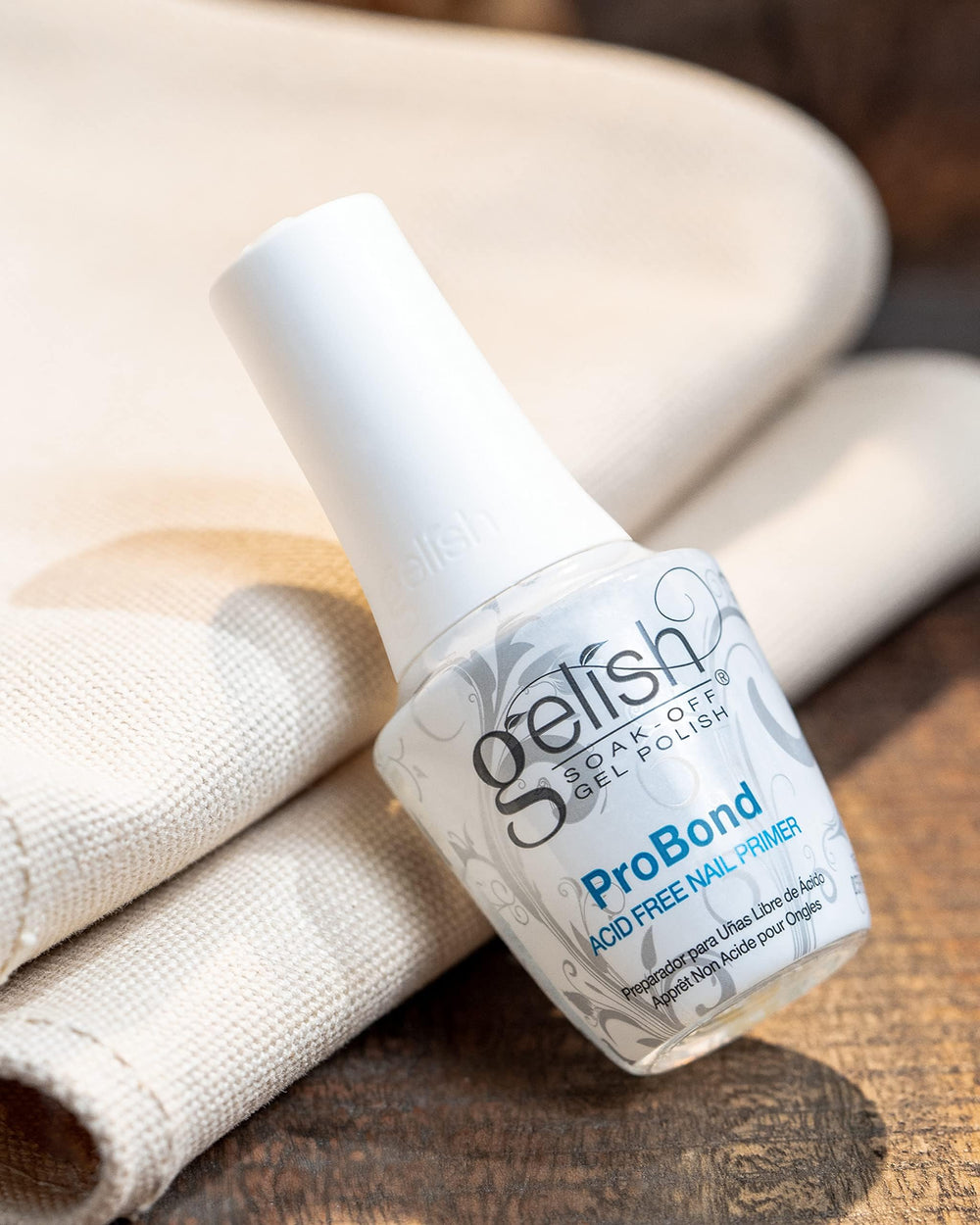 Gelish ProBond used in salon during gel application, demonstrating stronger, longer-lasting nails