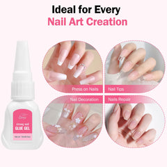 GELLAKTIK 15ml remover bottle dropper penetrating glue to enable safe removal