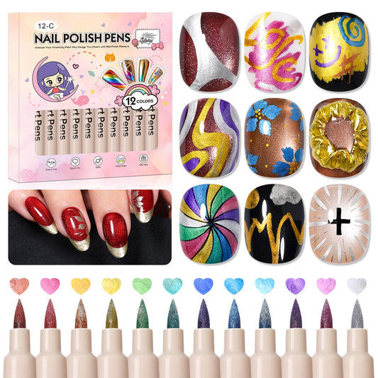 GELLAKTIK front packaging showing 12 metallic pens and compact kit for easy storage