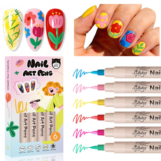 GELLAKTIK front packaging showing six neon pens and benefits