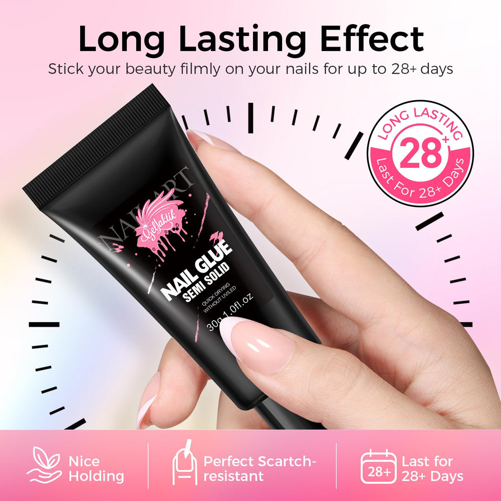 Close-up of GELLAKTIK gel texture illustrating smooth spread and gap-filling benefit