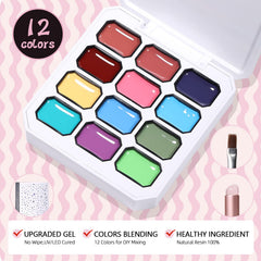 GELLAKTIK gradient nails lifestyle photo showing salon-style finished manicure