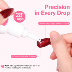GELLAKTIK grinding strip and plastic stick for prepping nails and tidy finish