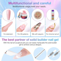 GELLAKTIK hand sculpting gel in use for precise nail art