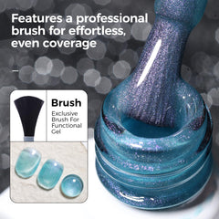 GELLAKTIK lifestyle manicure scene showing finished glossy nails