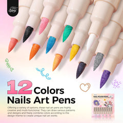 GELLAKTIK open pens layout showing colors and caps for easy access