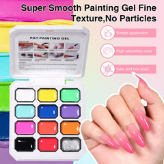 GELLAKTIK sponge applicators arranged with brush and metal grabber for quick patting technique