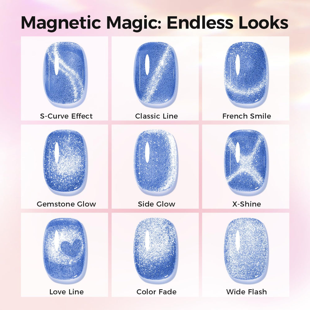 GELLAKTIK texture sparkle macro highlighting dense magnetic particles and shine