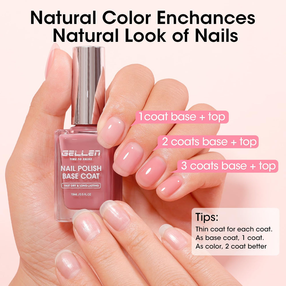 GELLEN applying polish on natural nails for quick-dry convenience