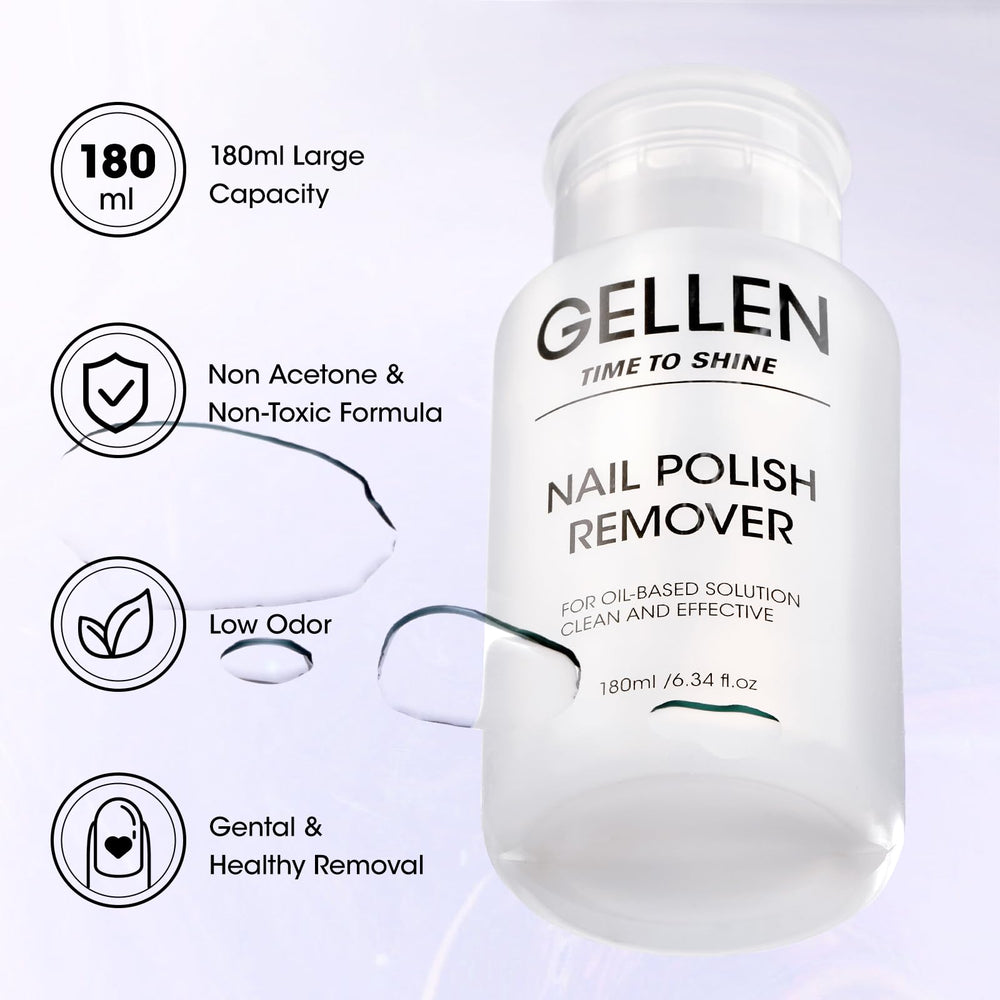 GELLEN bottle with dust-proof cap protecting nozzle and product