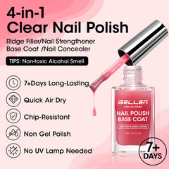 GELLEN brush and single stroke demonstrating smooth application and coverage
