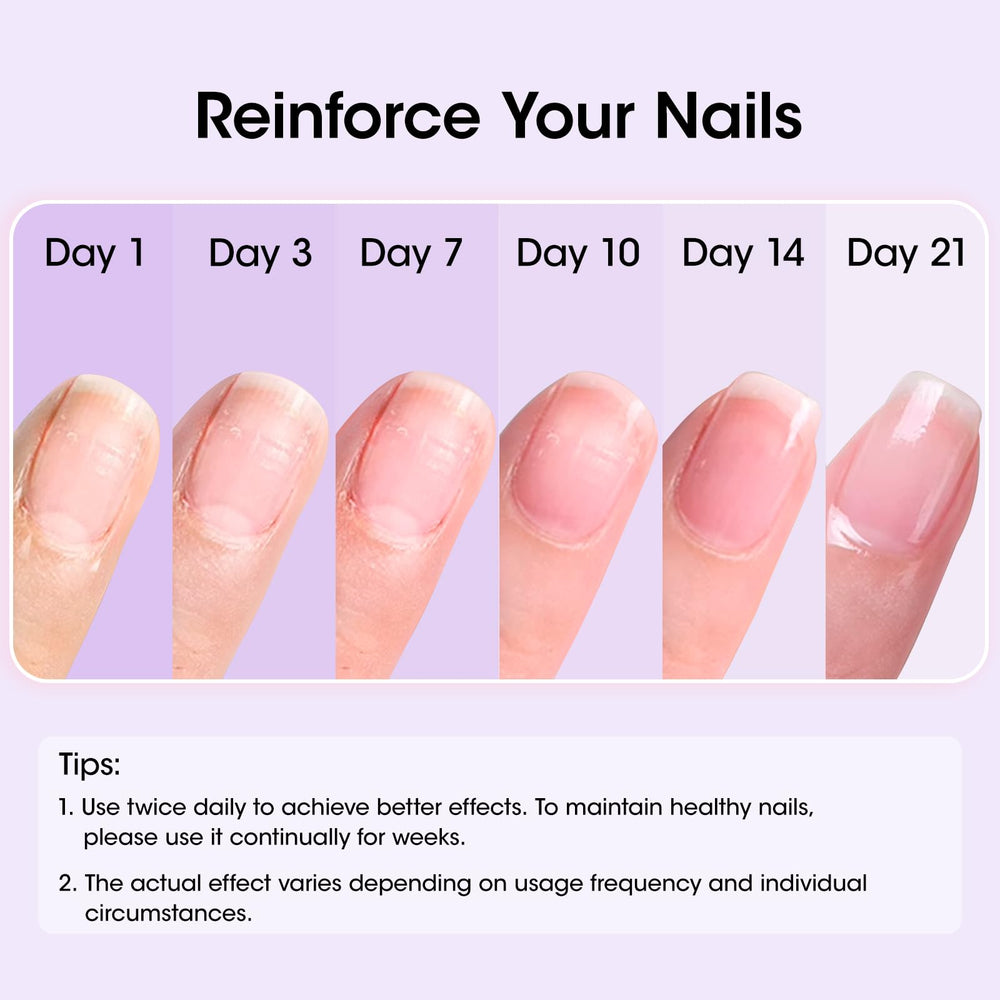 GELLEN brush applying serum to nail for easy at-home strengthening