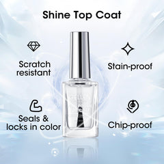 GELLEN brush stroke texture showing smooth formula for streak-free coverage