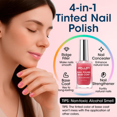 GELLEN close-up applying sheer red tint to improve nail tone and shine