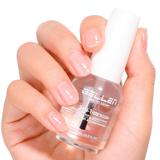 GELLEN front bottle displaying clear strengthener and glossy finish benefit
