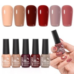 GELLEN front bottle red-brown nude showing color and packaging benefit