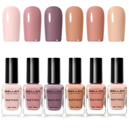 GELLEN front packaging showing all six neutral shades and clean presentation benefits