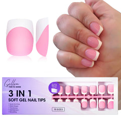GELLEN front packaging showing 150 pink French tips and quick benefits