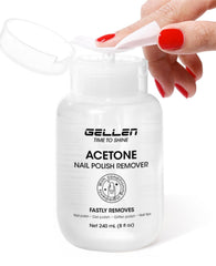 GELLEN front packaging showing 8 fl oz bottle and pump, quick removal benefit