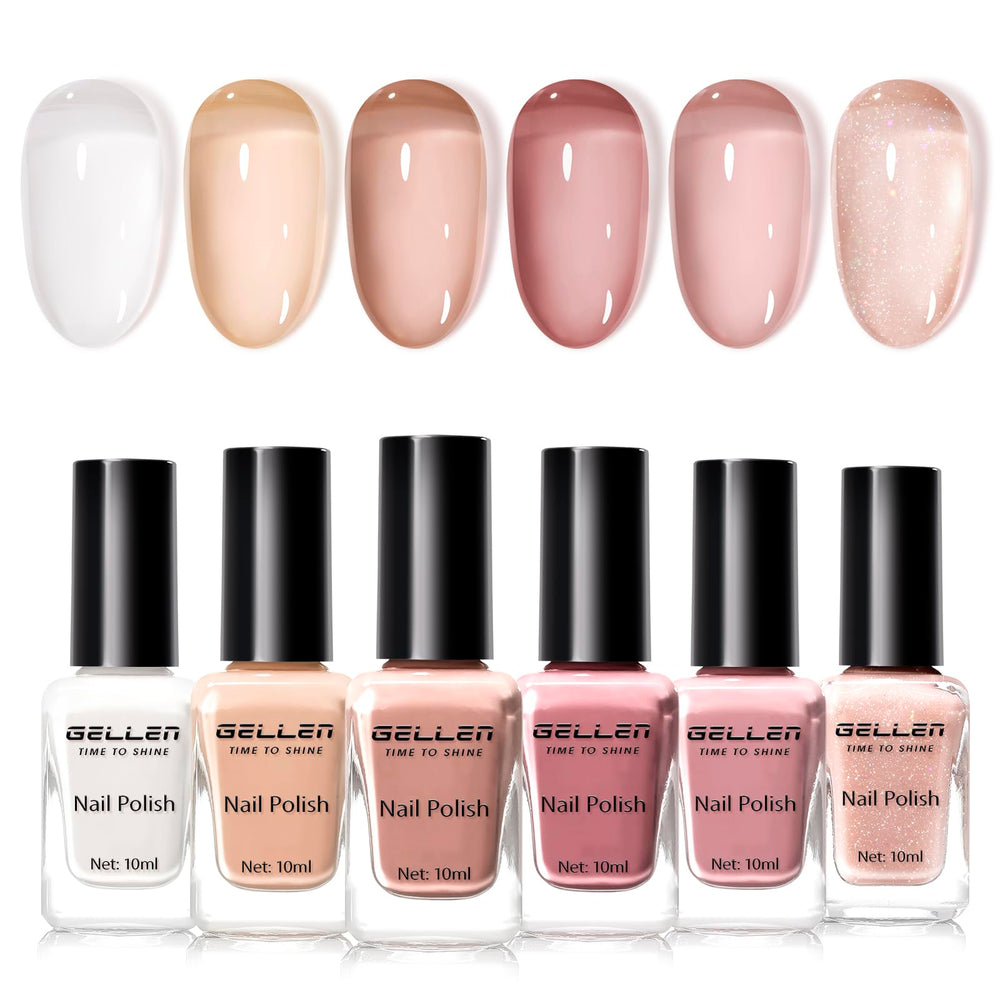 GELLEN front packaging showing six neutral jelly bottles and gift-ready presentation