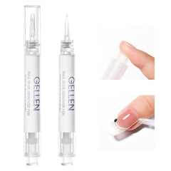 GELLEN front packaging showing two acetone‑free remover pens and quick removal benefit