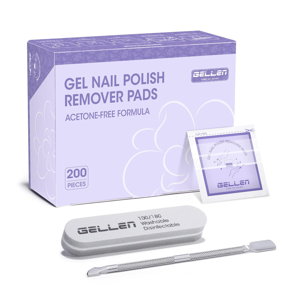 GELLEN front packaging showing 200 individually wrapped pads and benefits