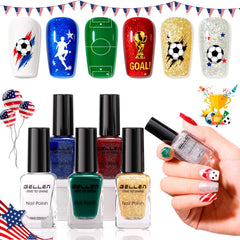 GELLEN front packaging showing six holiday nail polish bottles for easy selection
