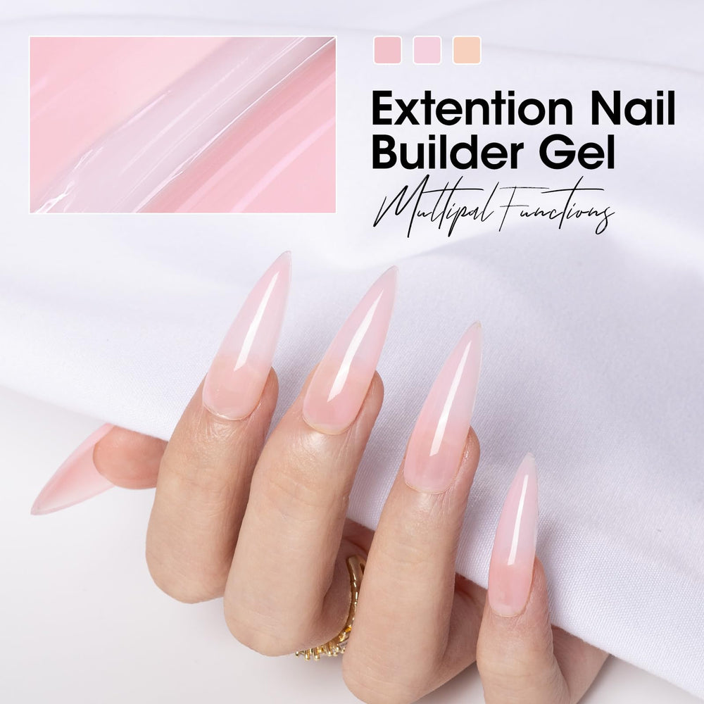 GELLEN gel in use while sculpting an extension showing brush work benefits precise shaping