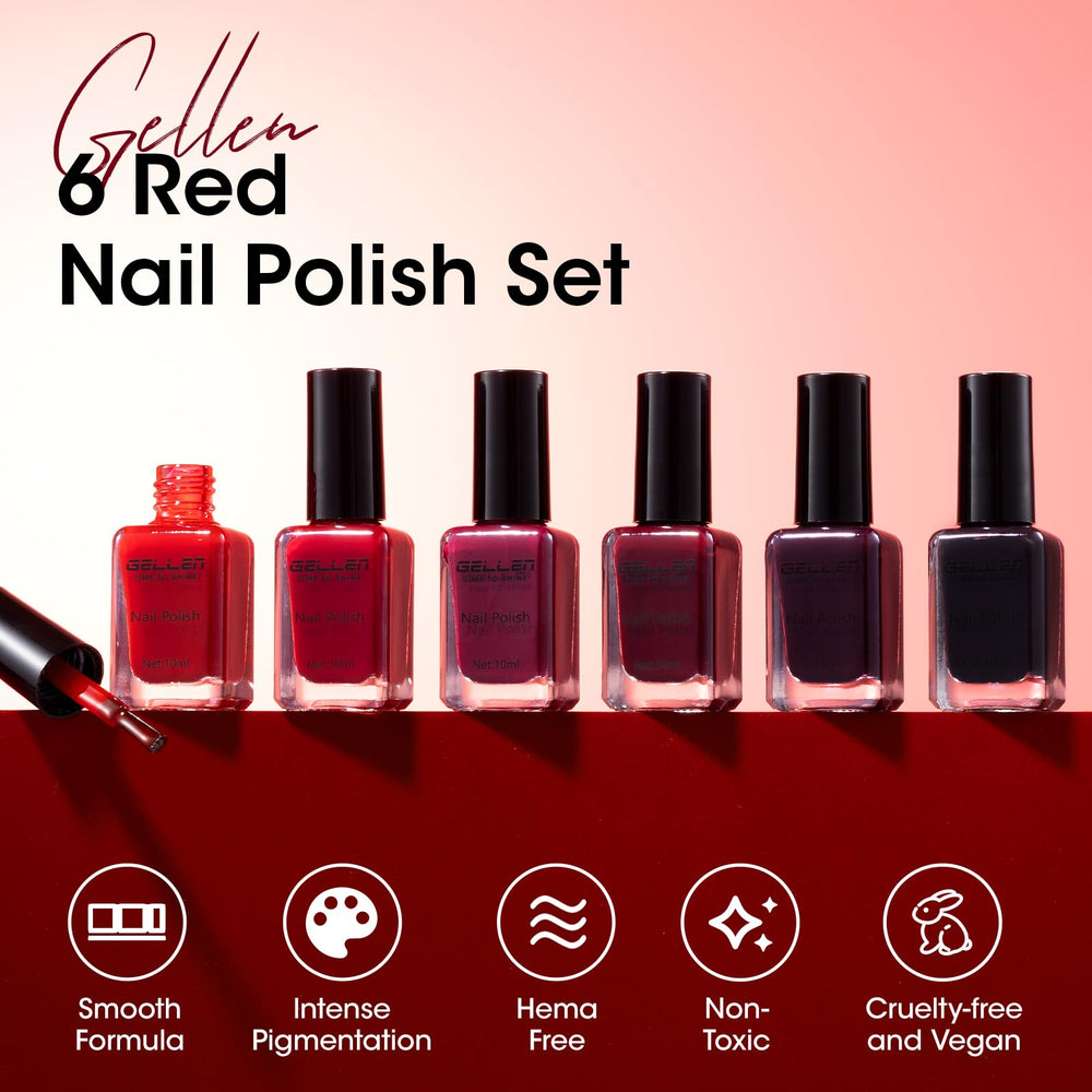GELLEN glossy finish close-up demonstrating high-shine topcoat protection benefit
