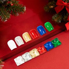 GELLEN gold glitter closeup highlighting sparkle for festive accent nails