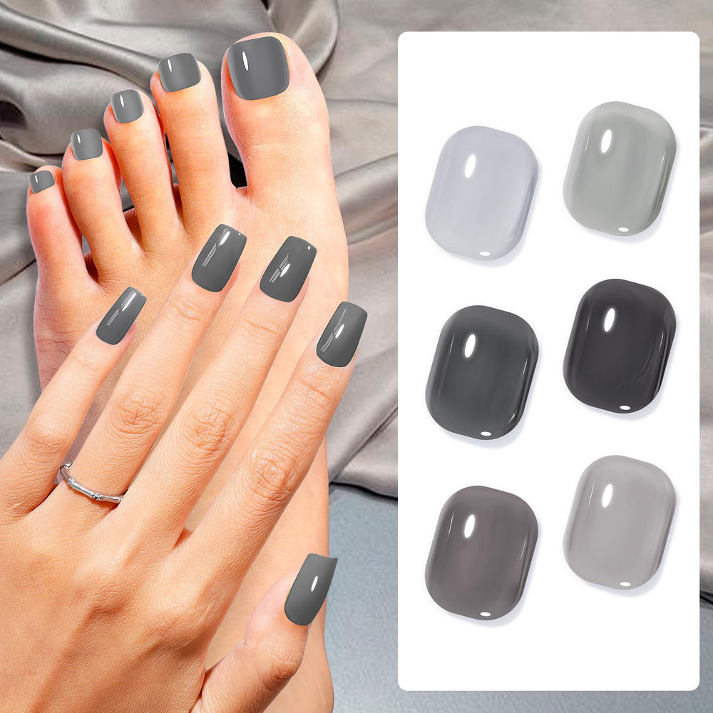 GELLEN color swatches palette displaying six grey tones for quick preview