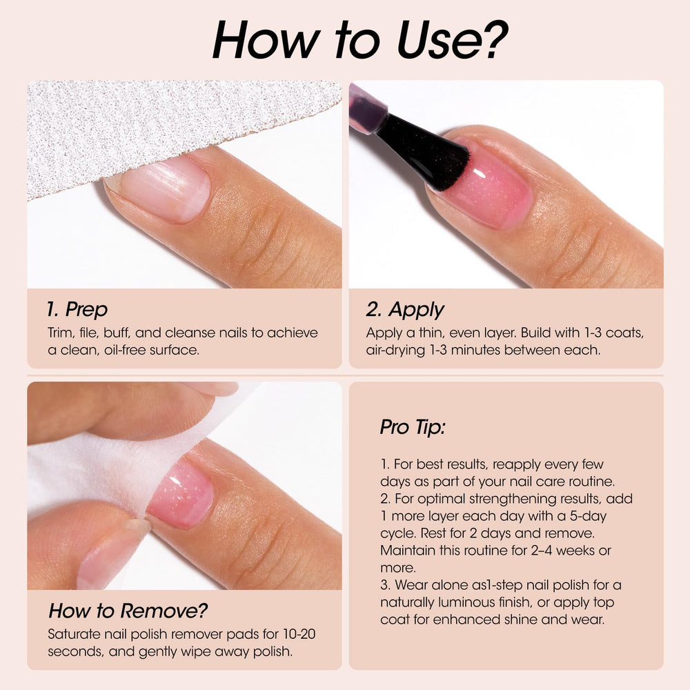 GELLEN hand on tabletop lifestyle shot conveying hydrated glossy nails