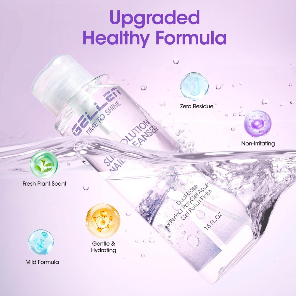 GELLEN bottle on salon workstation demonstrating professional use benefit: salon-ready capacity