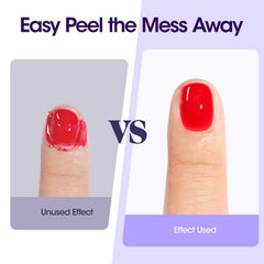 GELLEN in-use at-home manicure preventing polish on skin