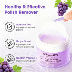 GELLEN opened jar with stacked pads to illustrate resealable freshness