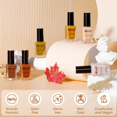 GELLEN bottles beside a ruler to show product size and travel-friendly benefit