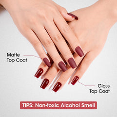 GELLEN on painted nails in lifestyle scene showing chip-resistant benefit