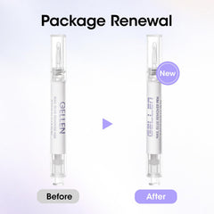 GELLEN nail aftercare showing nails post‑removal with Vitamin E conditioning benefit