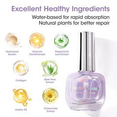 GELLEN before and after nails showing smoother, stronger nails benefit
