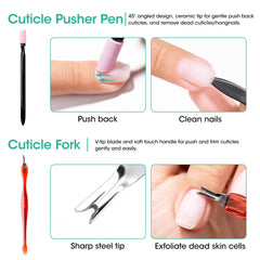 GELLEN nail file and buffer set for shaping and high-gloss finish