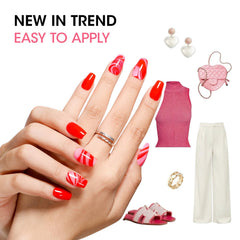 GELLEN nail polish being applied at home for quick dry convenience and polished result