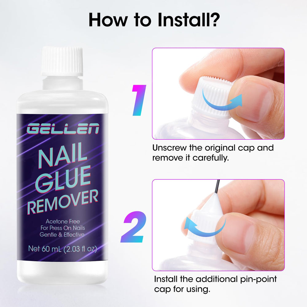 GELLEN needle applicator close-up for precise glue targeting