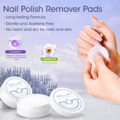 GELLEN open pad closeup highlighting pre-saturated texture for quick polish removal
