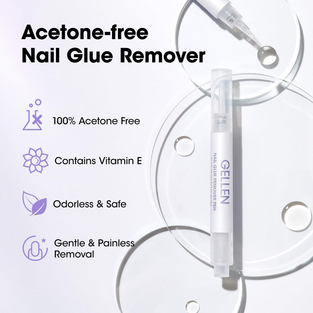GELLEN pen held in hand demonstrating one‑handed operation and controlled dispensing