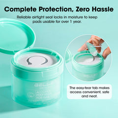 GELLEN wipe in hand demonstrating 7cm size and full nail coverage benefit