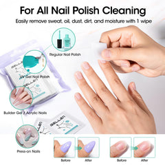 GELLEN pad removing gel polish illustrating efficient, fast removal