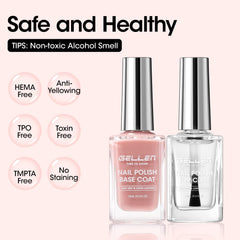GELLEN bottles next to a ruler showing 15ml size portability benefit